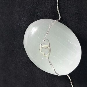 Linked Heart‎ Sterling Silver Bracelet.